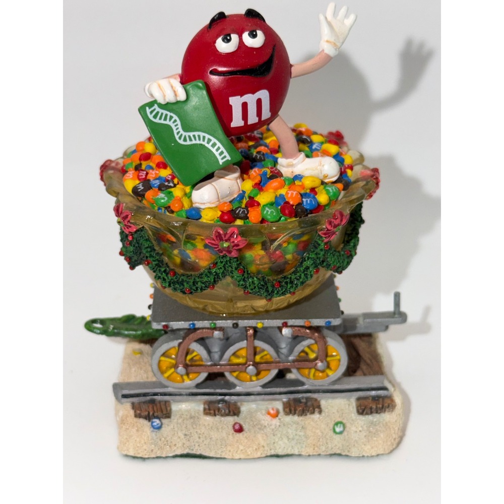 Danbury Mint M&M's Merry Metro Christmas Train 5 Piece Set Holiday Collectible - Picture 7 of 16